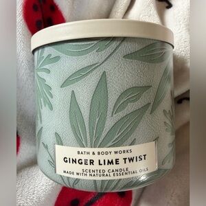 NWT BBW Ginger Lime Twist 3-Wick Candle bath and body works